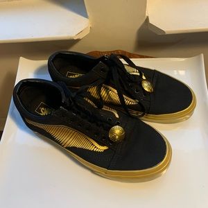 VANS Old Skool x Harry Potter Golden Snitch Sz 7, Used once